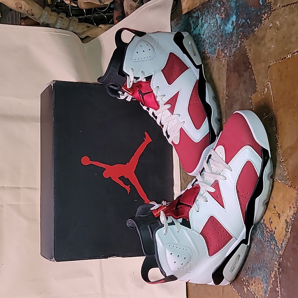 Jordan 6 retro. Carmine. Worn a few times.  With original box. Men's size 13.